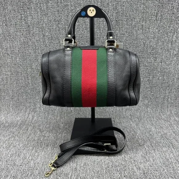 Gucci Boston Small Canvas Vintage Crossbody Bag 625-041125 - Picture 2 of 16